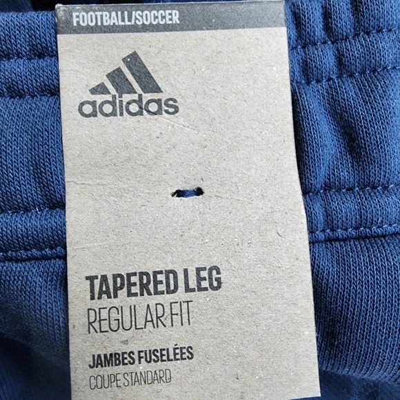 Adidas Tiro Large FT Pant in Crew Navy NWT - Picture 5 of 6